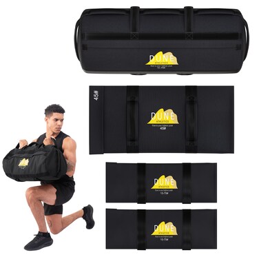 DUNE ATHLETICS Sandbags for Working Out  Enhance Your Fitness with Our Workout Sandbag Versatile  Durable Sand Bags for Weight Training  1575 lbs  Sandbags for Fitness Guide Included