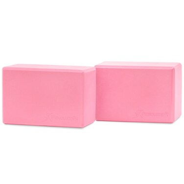 ProsourceFit Foam Yoga Blocks Set of 2 High Density EVA Yoga Bricks Sturdy Yoga Prop Large Size 4x 6 x 9