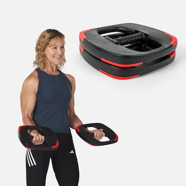 Les Mills Dual Purpose Ergonomic Exercise Weight Plates for Total Body Workouts
