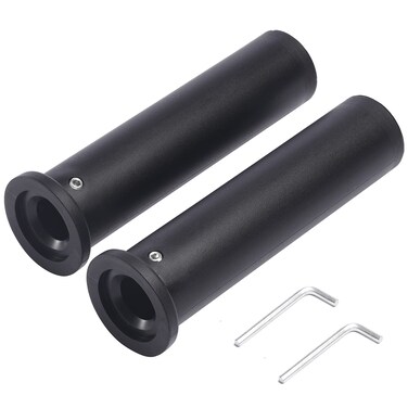 LAVVON Olympic Adapter Sleeve 2 PCS Converts 1 Standard Weight Plate Posts to 2 Olympic Weight Plate Posts Suitable for 1 Standard Barbell Bars Heavy Duty Nylon and Removable end Cap