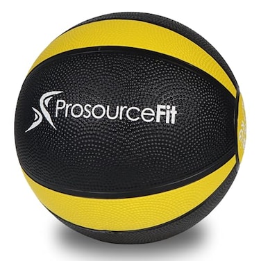 ProsourceFit Weighted Medicine Ball for Full Body Workouts from red 10lb