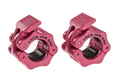 LockJaw Barbell Collars Unisex Adult OneInch Standard 9Pair  1 Inch 25Mm Pink  1