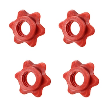 Kopida 4 Pcs Standard Barbell SpinLock Collars Dumbbell Nut AntiSlip Plastic Hex Nut 25MM for Weight Lifting Fitness Exercise