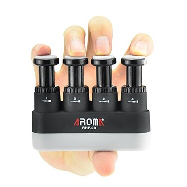 OIBTECH Finger Strengthener4 Tension Adjustable Hand Grip Exerciser Ergonomic Silicone Trainer for GuitarPianoTrigger Finger Training Arthritis Therapy and Grip Rock climbing AHF03