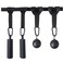 Lights Mountain Pull Up Grips Set with Hanging Straps and Strong Carabiner Finger StrengthenerForearm Biceps Ninja Warrior Back Muscles Training
