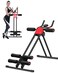 SPORFIT Ab Crunch Machine Foldable Abdominal  Core Fitness Equipment Height Adjustable Waist Trainer with LCD Display Full Body Workout Machine for Home Use Black
