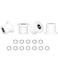 Total Gym Replacement Set WheelsRollers for Models XL XLS and Some 3000 XL All FIT and Fit with Bearings Thru Hole of 14 in Diameter  4 Pack White