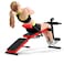 SPORFIT Sit Up Bench for Abs Situp Bench for Ab Workout Equipment with 3 Adjustable Height Settings for Home Gym Reverse Crunch Handle
