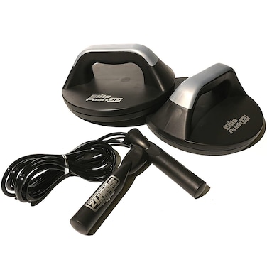 Elite sportz equipment PushUp Bar  Rotating Push up Bars Reduce Wrist Strain  Professional Quality  Free Skipping Jump Rope Included