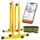 Lebert Fitness Dip Bar Stand  Original Equalizer Total Body Strengthener Pull Up Bar Home Gym Exercise Equipment Dipping Station  Hip Resistance Band Workout Guide and Online Group