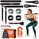 Pilates Bar Kit with Resistance Bands 3Section Multifunctional Yoga Pilates Bar with Metal Adjustment BucklePortable Pilates Equipment for Women  Men FullBody Workouts at Home Gym