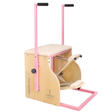 Pilates Chair Pilates Stability Chair Yoga Fitness Trainer Pilates Reformer Machine Pilates Equipment Perfect for Home Use  Gym Workout SplitPedal Stability Combo Chair with Handles