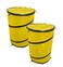 Handlers Choice Regulation Hoopers Barrels Pack of 2  Yellow  20 Diameter 29 High