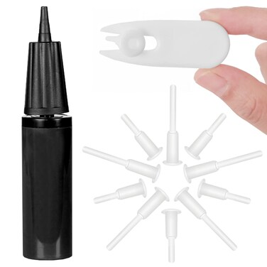 Livelytier Exercise Ball Pump Air Pump for Exercise Ball Yoga Ball Pump with Fitness Ball Plug Replacement kit Yoga Ball Plug Replacement Plug for Exercise Ball Inflator Pump