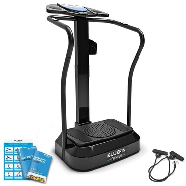 Bluefin Fitness Vibration Plate  Pro Model  Upgraded Design With Silent Motors  Comes with Built in Speakers
