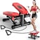 VitalLeap Steppers for Exercise at Home AirPowered Mini Steppers with Resistance Bands for Home Fitness 330LBS Loading Capacity Super Quiet Stair Steppers with LCD Monitor