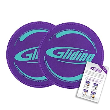 Gliding Store Discs for Working Out  Exercise Sliders for Hardwood Floors 1 Pair Authentic Workout Sliders Disc for Full Body Resistance Workout Includes 4 Streaming Video Workouts