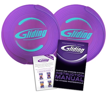 Gliding Discs for Working Out  Exercise Sliders for Carpet  Hardwood Floors 1 Pair Authentic Workout Sliders Disc for Full Body Resistance Workout Includes 4 Streaming Video Workouts