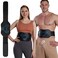 Ponato Electronic Muscle Stimulator ABS Stimulator USB Rechargeable AB Stimulator Muscle Toner Fitness Waist Belt Home Office Workout Equipment for Men Women