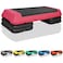 HaoKang 468Adjustable Aerobic Stepper w4 Risers Health Workout Step Platform for Sports  Fitness