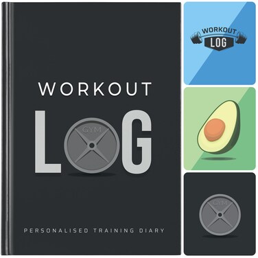 Workout Log Gym  6 x 8 Inches  Hardback Gym and Fitness Diary with HeavyDuty Covers  Set Goals Track 100 Workouts and Record Progress  Charcoal Gray
