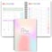 Templatables 90 Day Fitness  Workout Planner for Women  Gym Journal Weight Loss Tracker Meal Planner Self Care Habit Tracker  A5 Pastel Rainbow
