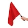 RUIXIB Sports Referee Flags with Metal Pole Foam Handle Red Stainless Steel Signal Flag Track and Field Sports Training Flag Athletic Compeion Flag for Soccer Volleyball Football Linesman Command Fl