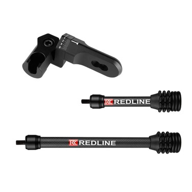 REDLINE Trio Back Bar and Bow Stabilizer Kit Combines The RL1 Series 10inch and 6inch stabilizers with The Back Bar Accessory
