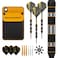 Accudart Steel Tip Dart Set 40  Tungsteel Barrel  Round Grooves for Consistent Grip  Polycarbonate Shafts  Pocket Wallet for Convenient Storage  Standard Shape Flights