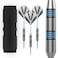 Accudart Steel Tip Dart Set 20  Stainless Steel Finish Barrel  Radial Grooves for Various Grip Options  Polycarbonate Shafts  Standard Shape Flights  Tri Fold Case with Front and Back Entry