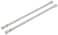 BluPier Tech Graber 716Inch Round Spring Tension Rod 11 to 18Inch Adjustable Width  White 2 Rods per Pack