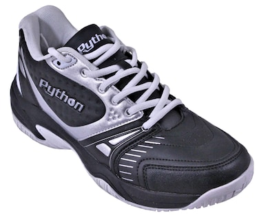 Python Deluxe Indoor Court Shoes Racquetball Squash Badminton Indoor Pickleball Volleyball Low  Mid Black  White Colors NonSlip NonMarking