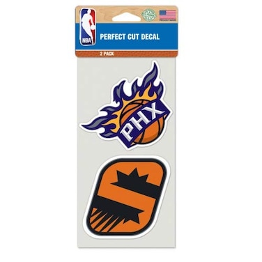 NBA Phoenix Suns Perfect Cut Decal Set of 2 4 x 4