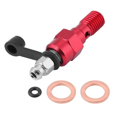 Jadeshay Caliper Bleeder Valve  M10x10mm Bleeder Valve for Motorcycle Banjo Bolt Bleed Screw