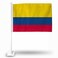 National Soccer Team Car Flag with White Pole