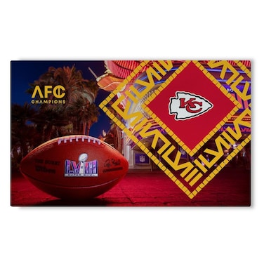 Northwest NFL Kansas City Chiefs Super Bowl LVIII Champions Washable Rug 20 x 32 Arrival Participant