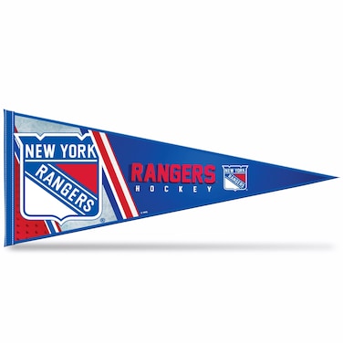 Rico Industries NHL Hockey New York Rangers Primary 12 x 30 Felt Wall Dcor Pennant  Great for HomeBed RoomMan Cave Dcor