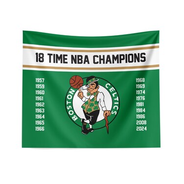 Northwest NBA Boston Celtics NBA Champions 2024 Wall Hanging Tapestry 34 x 40 Banners