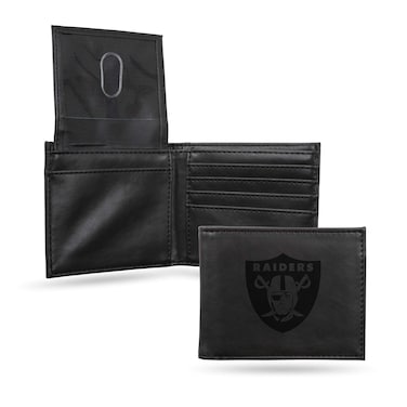 NFL Rico Industries Laser Engraved Billfold Wallet Oakland Raiders