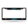 Rico Industries NBA Basketball Charlotte Hornets Black Chrome Frame with Decal Inserts 12 x 6 CarTruck Auto Accessory