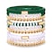 NLCAC 9 Pack Game Day Bracelets Stackable Heishi Beaded Stretchy Bracelet Preppy Jewelry Baseball Football Team Bracelets Sports Fan Accessories Gifts