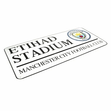MANCHESTER CITY Man Etihad Stadium Street Sign 40cm x 18cm  One Size