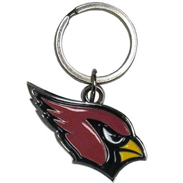 Siskiyou NFL Sports Fan Shop Arizona Cardinals Chrome  Enameled Key Chain One Size Team Colors