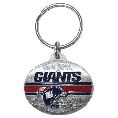 Siskiyou Sports NFL unisexadult Oval Carved Metal Key Chain