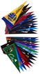 NBA Industries NBA Mini Pennant Set Small Black