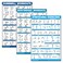 Palace Learning QuickFit 3 Pack  Dumbbell Workouts  Bodyweight Exercises  Stretching Routine Poster Set  Set of 3 Workout Charts Laminated 18 x 27