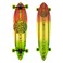SANTA CRUZ Mahaka Rasta Fade Pintail Cruzer Complete Skateboard Assorted 390in L x 958in W