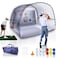 Golf Practice Net2in1 Golf netGolf Hitting Aids Nets for Backyard Driving Chipping Home Golf Swing Training with Targets 1 Golf Mat  12 Golf Balls  1 Golf TeesBag  Men Indoor Outdoor Sports