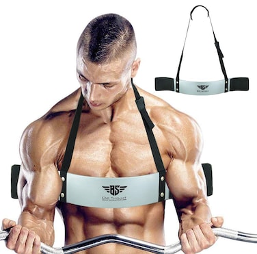 Arm Blaster for Biceps  Triceps Dumbbells  Barbells Curls Muscle Builder Bicep Isolator for Big Arms Bodybuilding  Weight Lifting Support for Strength  Muscle Gains by Be Smart