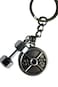 Weightlifting Plate  Dumbbell Keychain